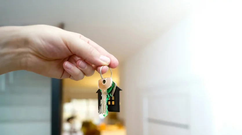 A hand delivery some house keys